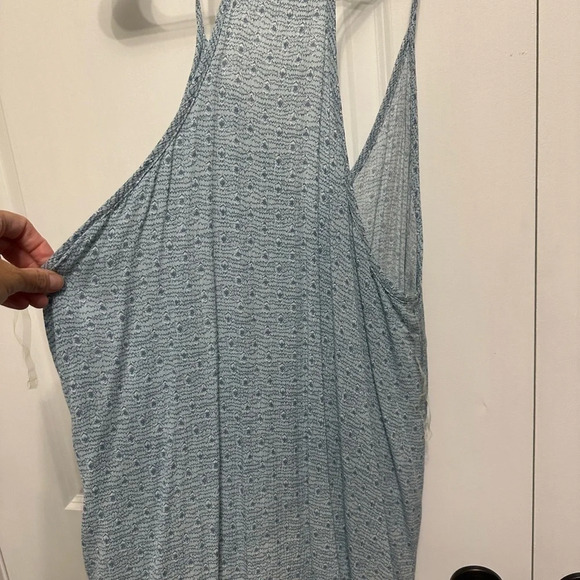 Mod boutique delicate blue racerbak w button front and tie front tank NWT - Picture 4 of 5